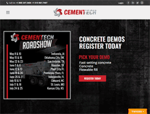 Tablet Screenshot of cementech.com